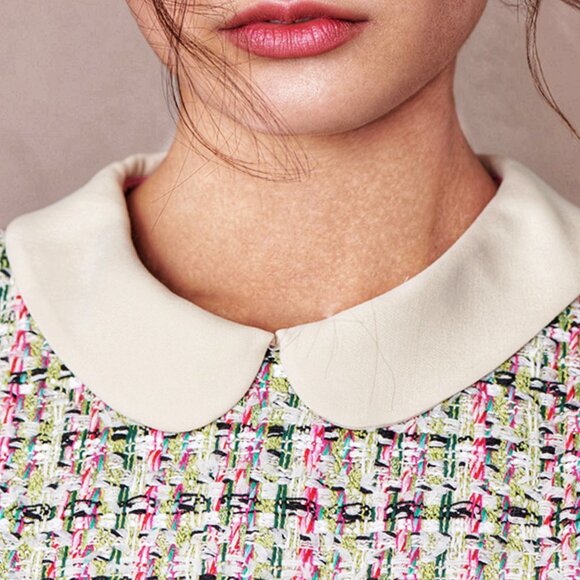 GUCCI LOGO  Embellished tweed dress Size 38 IT, XS/S US NEW - Picture 8 of 10